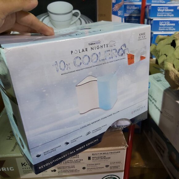 Therapedic Polar Nights Cooling Memory Foam Knee Pillow - Picture 12 of 12